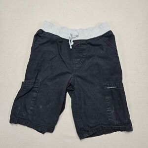 Calvin Klein Jeans Cargo Shorts Casual Everyday Black Kids Size 6